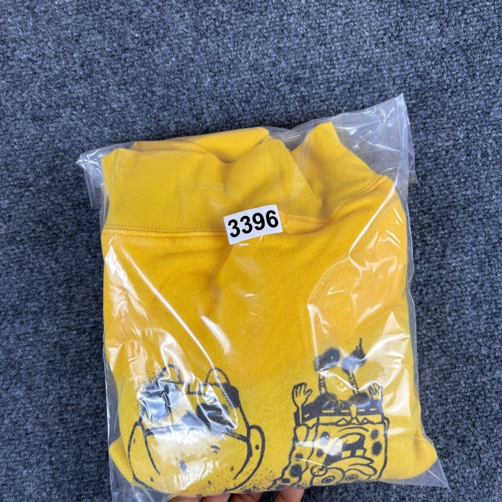 Nickelodeon SpongeBob SquarePants Sweatshirt Womens XL Yellow Graphic Cotton - Picture 10 of 10